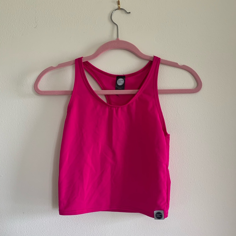 Neon Pink Crop Top